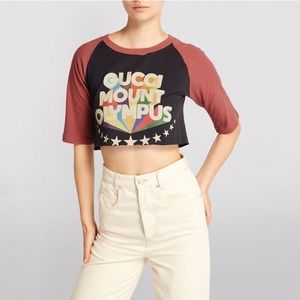 Gucci mount olympus crop shirt